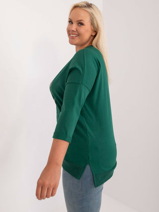 Bluzka-RV-BZ-8983.07-ciemny zielony