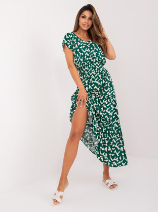 Sukienka-D73771Z30434A-ciemny zielony