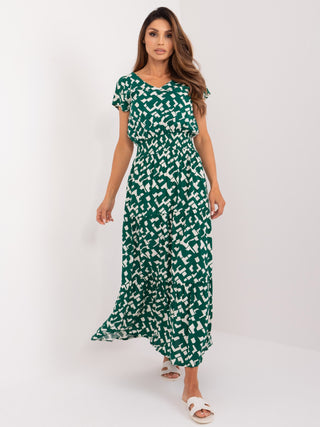 Sukienka-D73771Z30434A-ciemny zielony