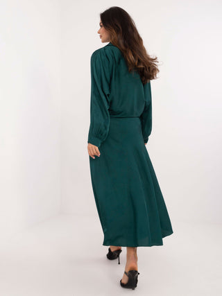 Spódnica-DHJ-SD-19293.67-ciemny zielony