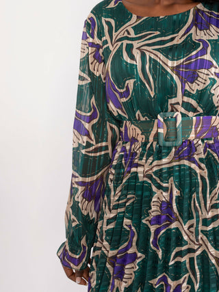 Sukienka-DHJ-SK-13928.42-ciemny zielony