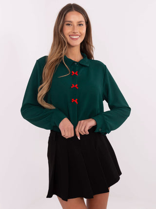 Koszula-MI-KS-91540.59P-ciemny zielony