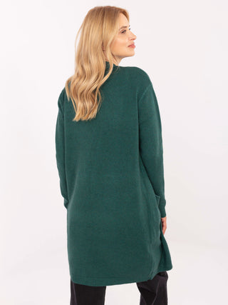 Kardigan-PM-SW-8310.12-ciemny zielony