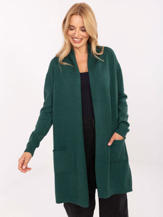 Kardigan-PM-SW-8307.03-ciemny zielony