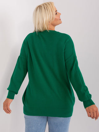 Sweter-PM-SW-PM-3762.03P-ciemny zielony