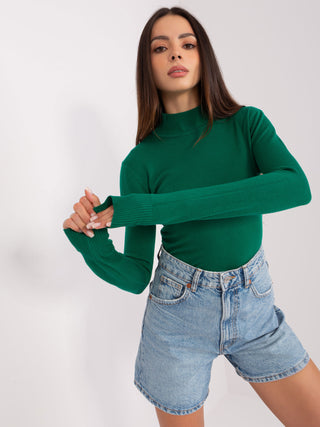 Sweter-PM-SW-PM-20.05-ciemny zielony