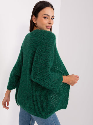 Kardigan-DHJ-SW-2527.02P-ciemny zielony