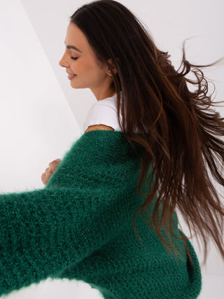 Kardigan-DHJ-SW-2527.02P-ciemny zielony