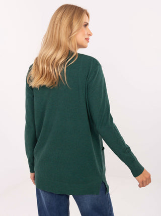 Kardigan-PM-SW-8481.01-ciemny zielony