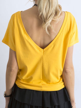 T-shirt-RV-TS-4662.86-ciemny żółty