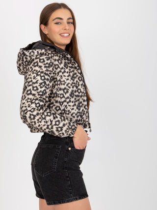 Kurtka-NM-KR-P22-6680.61P-czarno-beżowy