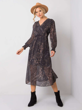 Sukienka-TW-SK-BI-9033.75-czarno-beżowy