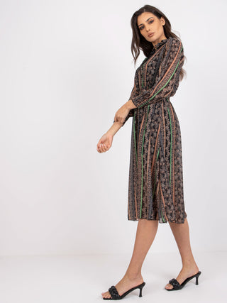 Sukienka-DHJ-SK-15177-1.04P-czarno-beżowy