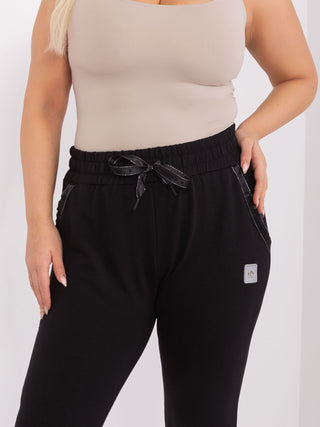 Spodnie dresowe-RV-DR-6736.58-czarny