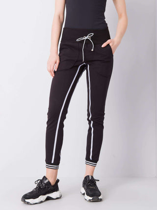 Spodnie dresowe-CHA-DR-0418.11-czarny