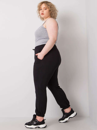 Spodnie dresowe-RV-DR-6331.86-czarny