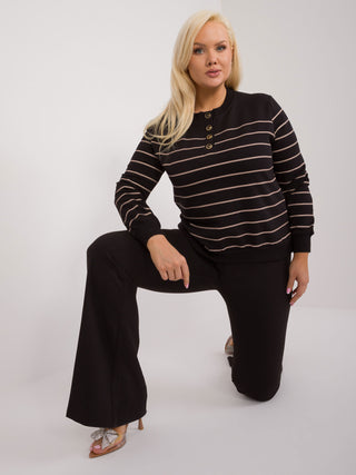 Bluzka-RV-BZ-9243.27P-czarno-beżowy