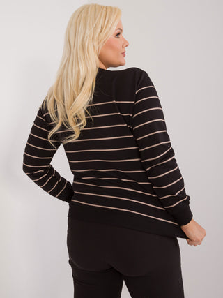 Bluzka-RV-BZ-9243.27P-czarno-beżowy