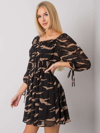 Sukienka-LC-SK-22K-3040.19P-czarno-beżowy