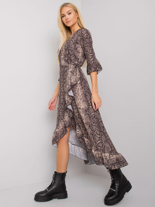 Sukienka-TW-SK-BI-24502-1.64P-czarno-beżowy