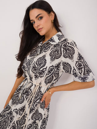 Sukienka-DHJ-SK-19125.10X-biało-czarny