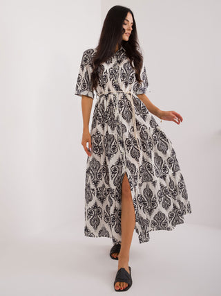 Sukienka-DHJ-SK-19125.10X-biało-czarny