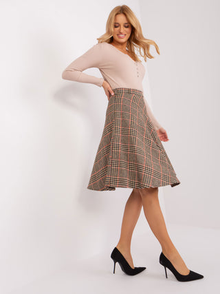 Spódnica-LK-SD-508387.79P-camelowy