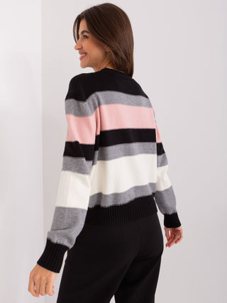 Sweter-PM-SW-PM763.91-czarno-różowy