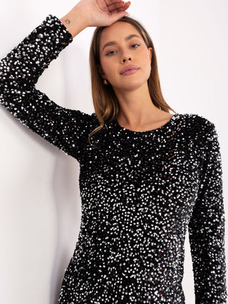 Sukienka-IT-SK-20022.21P-czarno-srebrny