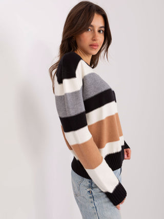 Sweter-PM-SW-PM763.91-szaro-czarny