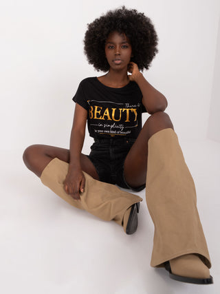 Bluzka-D12861Z02504G-czarno-złoty