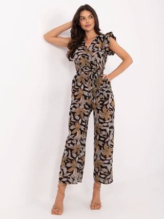 Kombinezon-DHJ-KO-13568.13P-czarno-beżowy