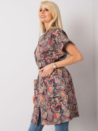 Płaszcz-DHJ-PL-6025A.24X-czarno-czerwony