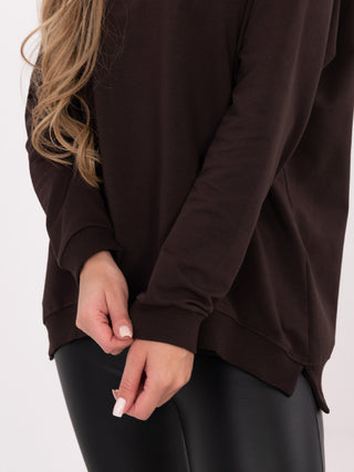 Bluza-RV-BL-5850.11X-ciemny brązowy