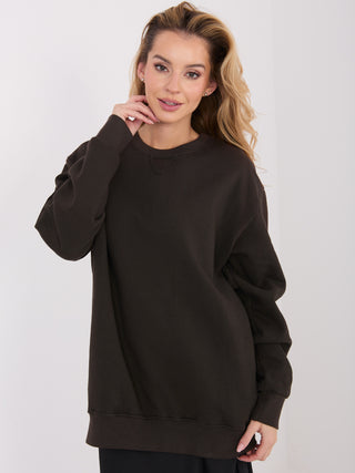 Bluza-WT-BL-A1047.69-ciemny brązowy