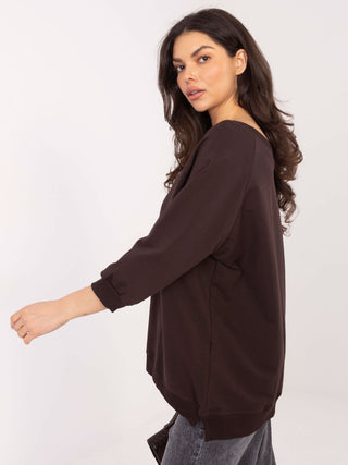 Bluza-RV-BL-5676.09-ciemny brązowy