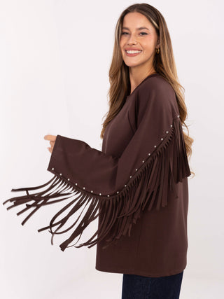 Bluzka-IT-BZ-21695.10-ciemny brązowy