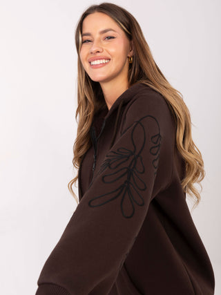 Bluza-RV-BL-A911.22-ciemny brązowy