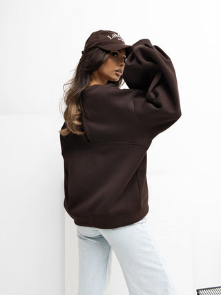 Bluza-RV-BL-A1040.03-ciemny brązowy