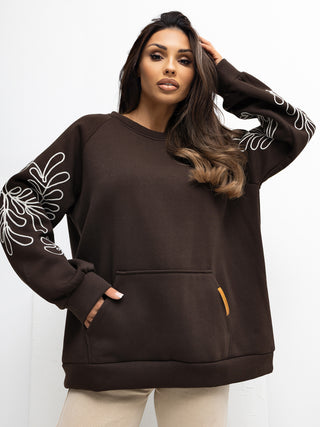 Bluza-RV-BL-A1042.25-ciemny brązowy
