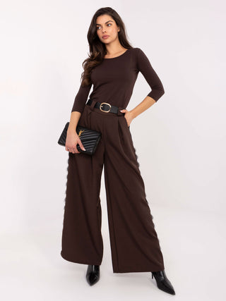 Bluzka-RV-BZ-4690.13-ciemny brązowy