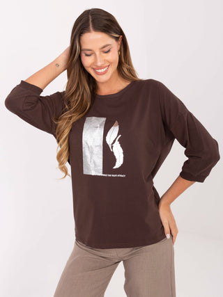 Bluzka-RV-BZ-A820.27P-ciemny brązowy