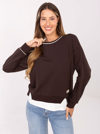 Bluzka-RV-BZ-A905.36-ciemny brązowy