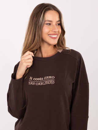 Bluzka-RV-BZ-A907.08P-ciemny brązowy