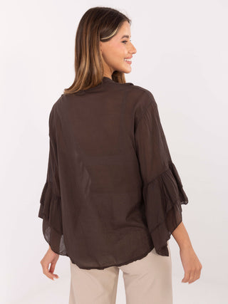 Koszula-MI-KS-92330.07-ciemny brązowy