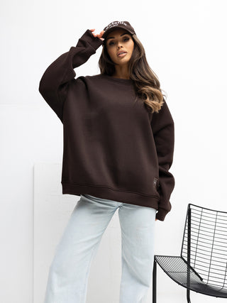 Bluza-RV-BL-A1038.01P-ciemny brązowy