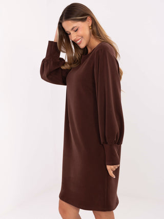 Sukienka-IT-SK-H4215.09-ciemny brązowy