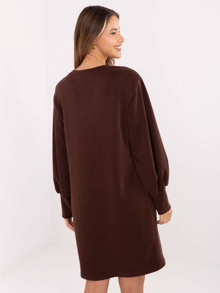 Sukienka-IT-SK-H4215.09-ciemny brązowy