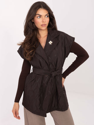 Kamizelka-IT-KZ-FL9603.87-ciemny brązowy