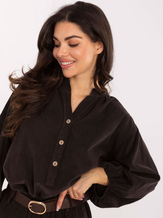 Koszula-IT-KS-233607.63-ciemny brązowy